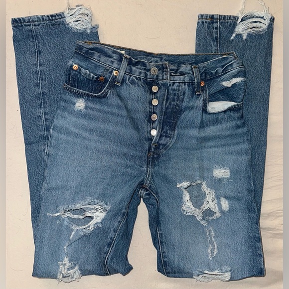 LEVIS STRAIGHT FIT JEANS - Picture 5 of 6